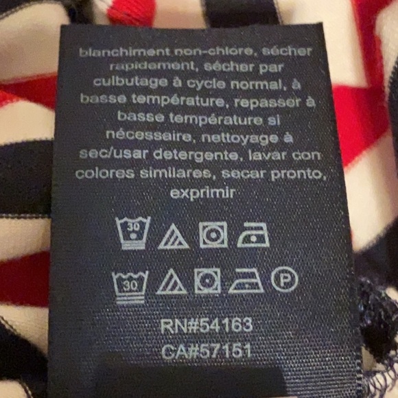 Tommy‎ Hilfiger red white black striped sleeveless maxi dress size small #72414 - Picture 10 of 11